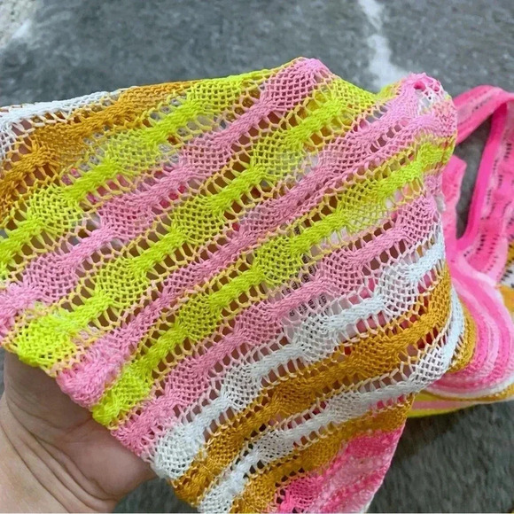 Crochet Knit Crop Tank Top - Picture 7 of 11